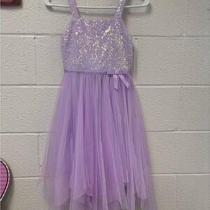 Sparkling Purple Sequin Dress